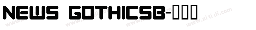 News GothicSB字体转换